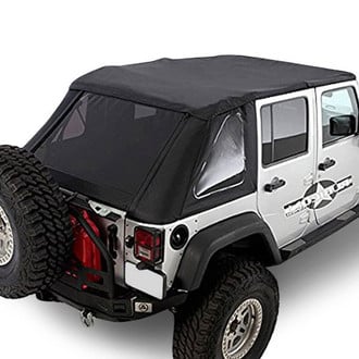 Smittybilt® - Factory Replacement Black Diamond Bowless Combo Soft Top