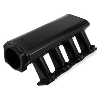 Sniper® - Hi-Ram Sheet Metal Black Anodized EFI Fabricated Intake Manifold and Fuel Rail Kit