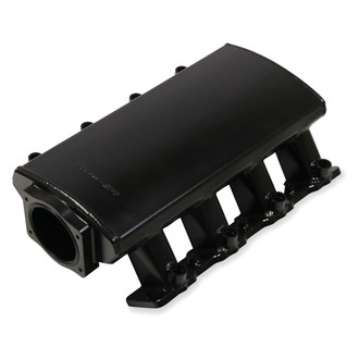 Sniper® - Hi-Ram Low Profile Sheet Metal Black Anodized EFI Fabricated Intake Manifold and Fuel Rail Kit
