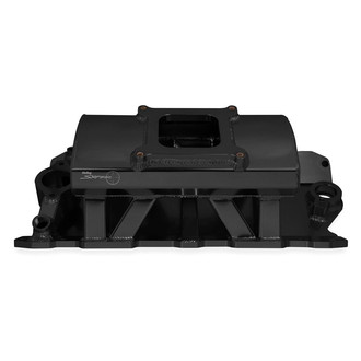 Sniper® - Sheet Metal Black Anodized Carbureted Fabricated Single Plane Intake Manifold