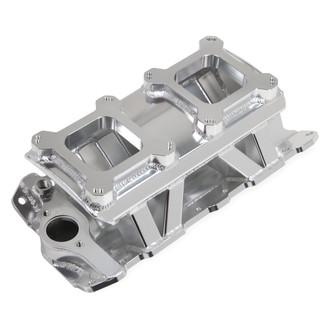 Sniper® - Sheet Metal Silver Anodized Carbureted Fabricated Single Plane Intake Manifold