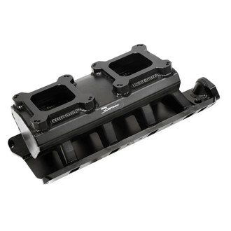 Sniper® - Sheet Metal Black Anodized Carbureted Fabricated Single Plane Intake Manifold