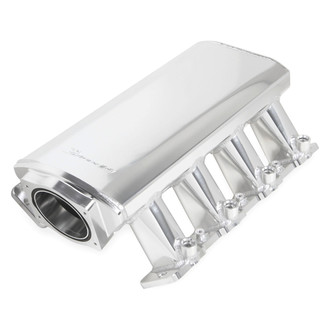 Sniper® - Hi-Ram Sheet Metal Silver Anodized EFI Fabricated Intake Manifold and Fuel Rail Kit
