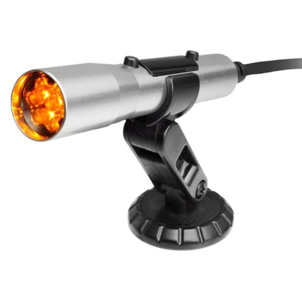 Sniper® - Standalone Silver Tube Shift Light with Yellow LED, OBD-ll Plug Connection