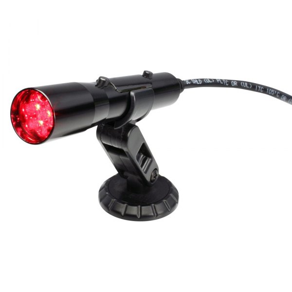 Sniper® - Standalone Black Tube Shift Light with Red LED, Direct Wire Connection