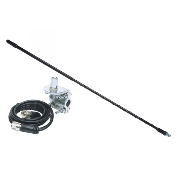 Solarcon® - Top Loaded 2' 750W CB Antenna Kit with Mirror Mount and Cable