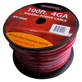 Sondpex® - High Performance 4 Gauge Amplifier Power Cable Amp Wire Spool