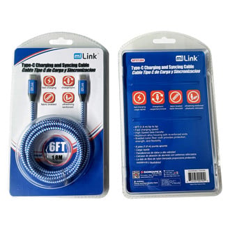 Sondpex® - 6' Type-C to Type-C Charging and Syncing Cable