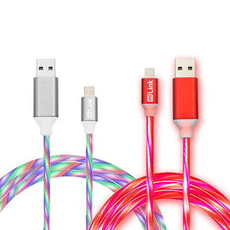 Sondpex® - 2-Pack 6' Lighted iPhone Charging Cable