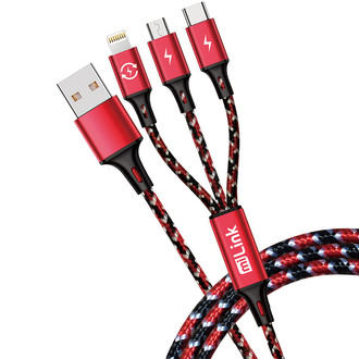 Sondpex® - 6' 3-in-1 Charging Cable