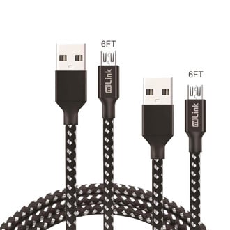 Sondpex® - 2-Pack Micro USB Changing and Syncing Cable