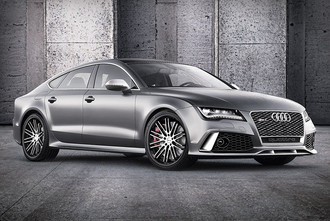 SC003 Gloss Black with Machined Face on Audi RS7