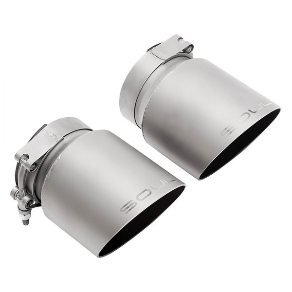 Soul Performance® - Round Angle Cut Single-Wall Signature Satin Exhaust Tips