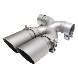 Soul Performance® - Round Angle Cut Bolt-On Single-Wall Brushed X-Pipe Exhaust Tips