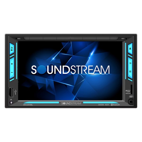 Soundstream® - 6.2" Touchscreen Display Double DIN Multimedia DVD Receiver with Bluetooth