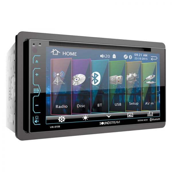 Soundstream® - 6.2" Touchscreen Display Double DIN Digital Media Receiver with Bluetooth