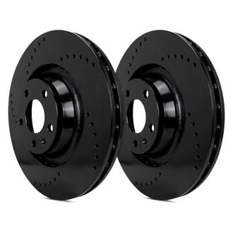 SP Performance® - Cross Drilled 1-Piece Brake Rotors