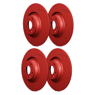 SP Performance® - Cross Drilled 1-Piece Brake Rotors