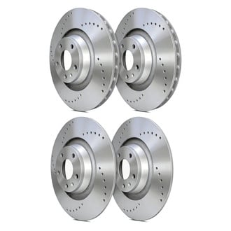 SP Performance® - Cross Drilled 1-Piece Brake Rotors