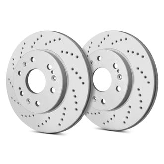 SP Performance® - Cross Drilled 1-Piece Brake Rotors