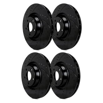 SP Performance® - Diamond Slot™ Dimpled and Slotted 1-Piece Brake Rotors