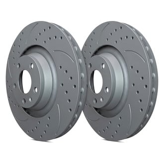 SP Performance® - Double Drilled and Slotted Brake Rotors