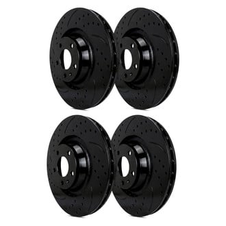 SP Performance® - Double Double Drilled & Slotted 1-Piece Brake Rotors