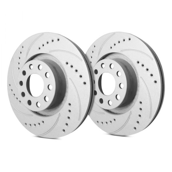  SP Performance® - Drilled and Slotted 1-Piece Front Brake Rotors - Before Use