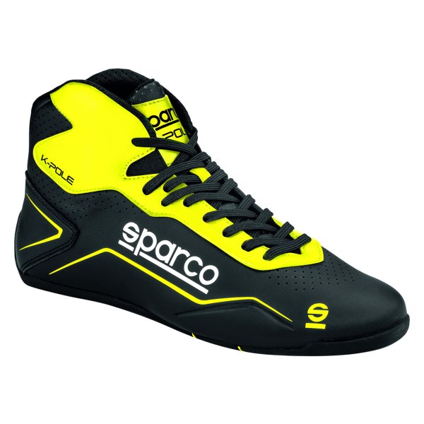 Sparco® - K-Pole Series Black/Yellow Fluo 37 Kart Racing Boots