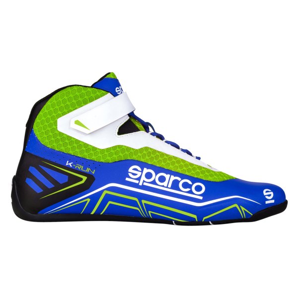Sparco® - K-Run Series Light Blue/Green Fluo 38 Kart Racing Boots