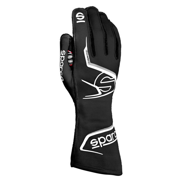 Sparco® - Arrow Series Black/White 7 Flame-Retardant Gloves