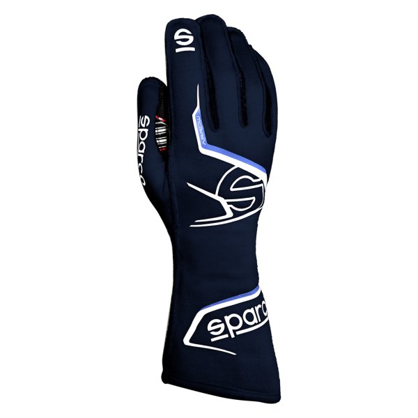 Sparco® - Arrow Series Blue/White 10 Flame-Retardant Gloves