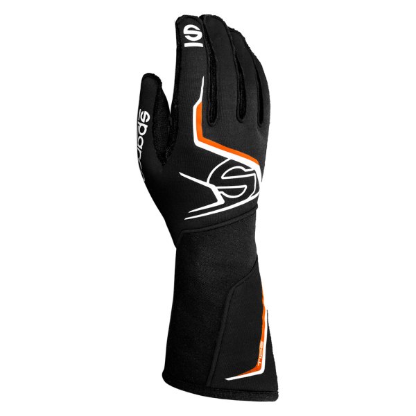 Sparco® - Tide Series Black/Orange Fluo 10 Flame-Retardant Gloves