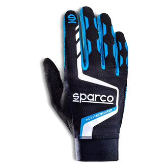 Sparco® - Hypergrip+ Series Black/Blue 11 Gaming Gloves