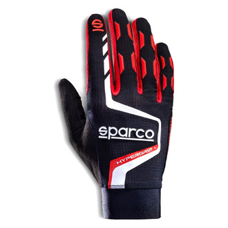 Sparco® - Hypergrip+ Series Black/Red 12 Gaming Gloves
