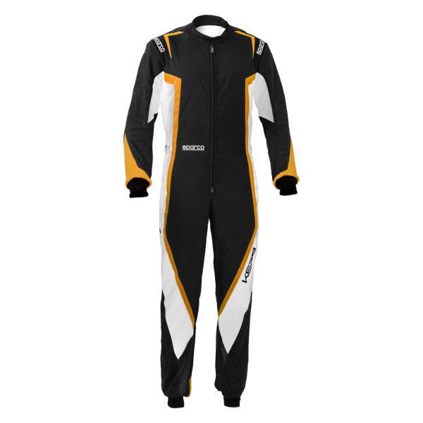 Sparco® - Kerb Series Black/White/Fluo Orange X-Small Kart Racing Suit