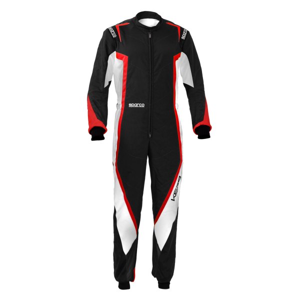 Sparco® - Kerb Kid Series Black/White/Red 120 Kart Kid Racing Suit