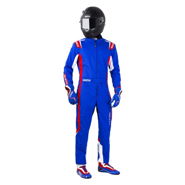 Sparco® - Thunder Series Dark Blue/Red X-Small Kart Racing Suit