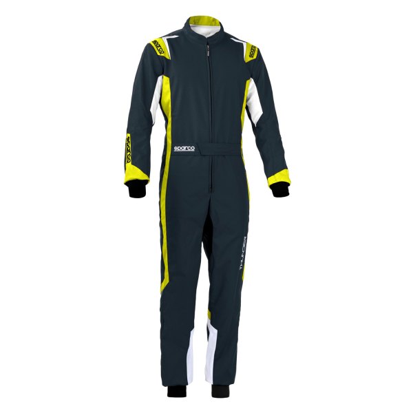 Sparco® - Thunder Kid Series Grigio Scuro/Giallo Fluo 120 Kart Kid Racing Suit