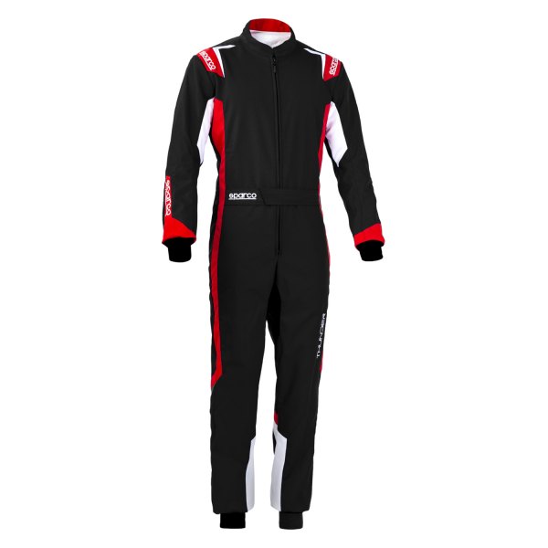 Sparco® - Thunder Kid Series Black/Red 120 Kart Kid Racing Suit