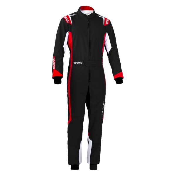 Sparco® - Thunder Kid Series Black/Red 130 Kart Kid Racing Suit