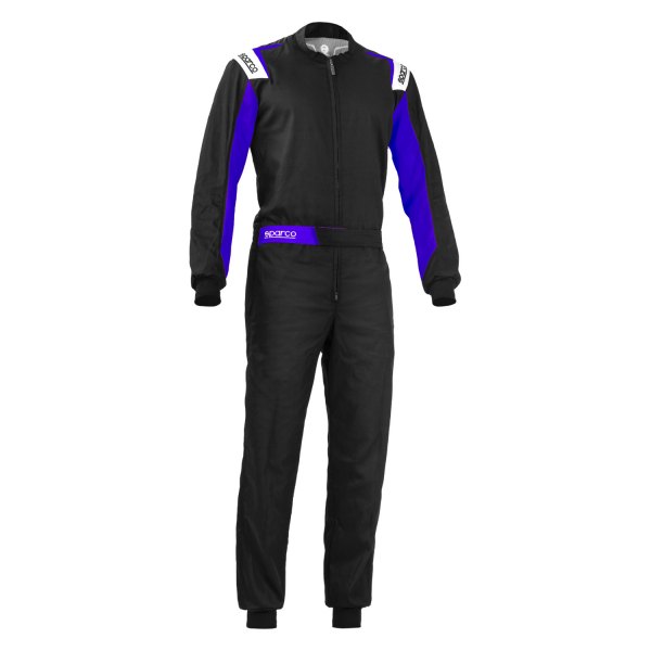 Sparco® - Rookie Series Black/Electric Blue X-Small Kart Racing Suit