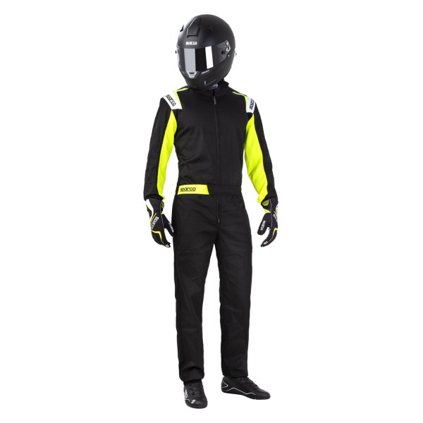 Sparco® - Rookie Series Black/Yellow Fluo Large Kart Racing Suit