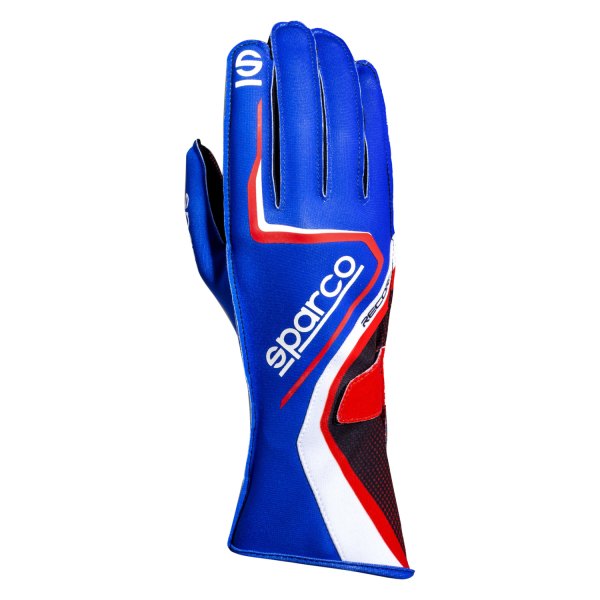 Sparco® - Record Series Light Blue/Red 7 Kart Racing Gloves