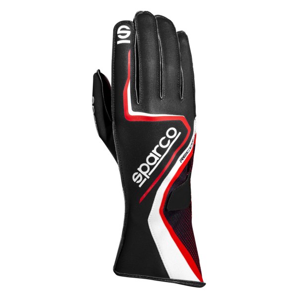 Sparco® - Record Series Black/Red 7 Kart Racing Gloves