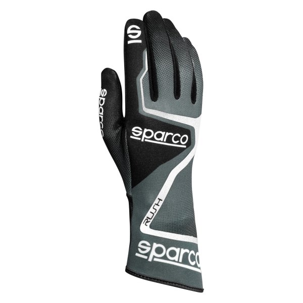 Sparco® - Rush Series Gray/Black 6 Kart Racing Gloves