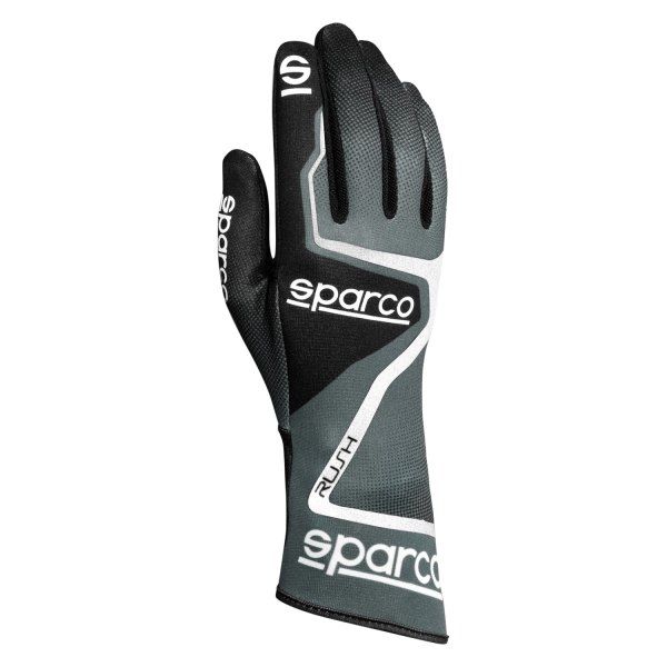 Sparco® - Rush Series Gray/Black 7 Kart Racing Gloves