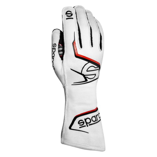 Sparco® - Arrow K Series White/Black 7 Kart Racing Gloves