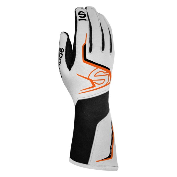 Sparco® - Tide K Series Black/Orange Fluo 8 Kart Racing Gloves
