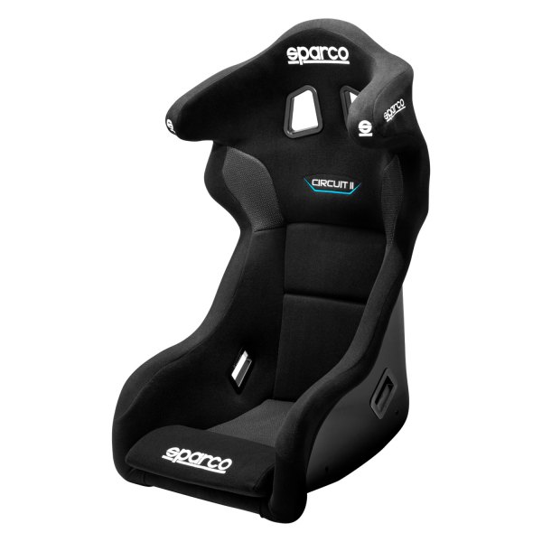 Sparco® - Circuit II QRT Series Fiberglass Racing Seat, Black